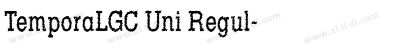 TemporaLGC Uni Regul字体转换